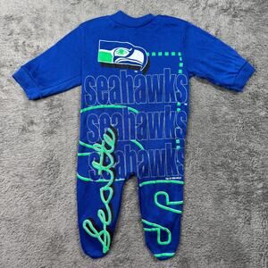 Vintage 90's Baby Seattle Seahawks One Piece Jumpsuit NFL Players 6-9 Months
